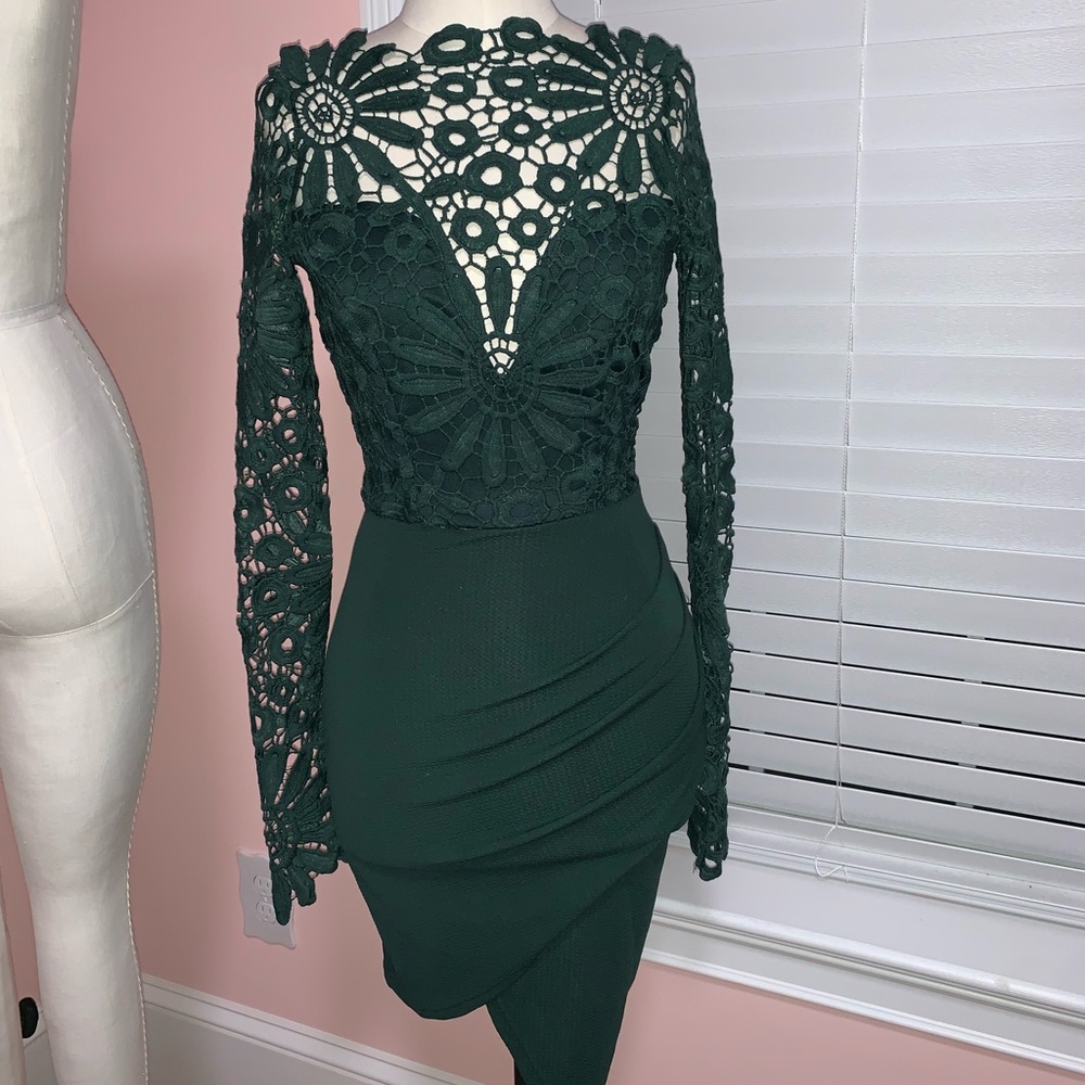 Crochet Lace Cocktail Dress